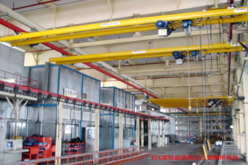 KPK柔性起重機(jī)雙主梁使用現(xiàn)場